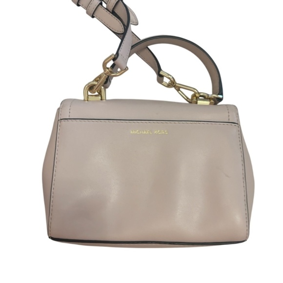 Michael Kors Ava Extra-Small Leather Pink Blush Crossbody Bag - Picture 12 of 12